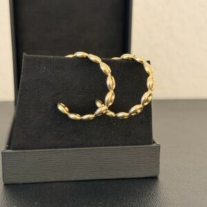 14k Yellow Gold Hoop Earrings 3.21 grams